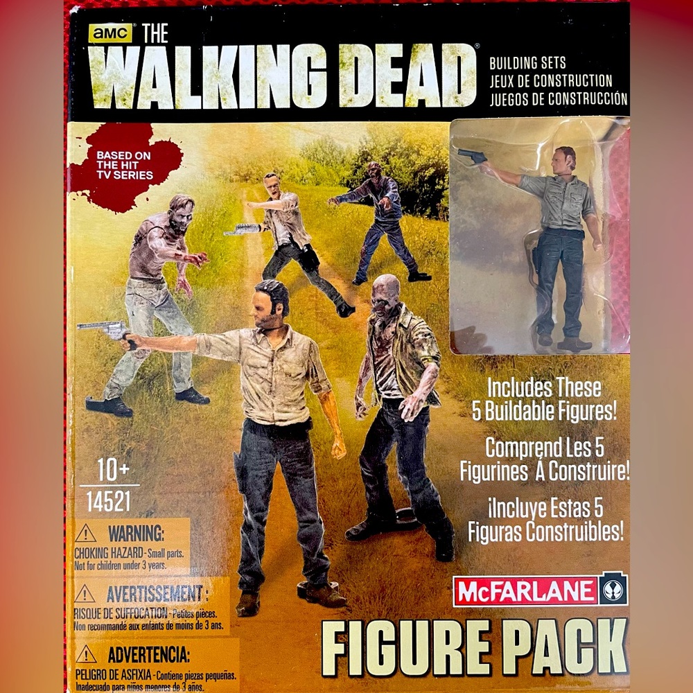 McFarlane The Walking Dead Figure Pack Construction Set, New in Sealed Box.